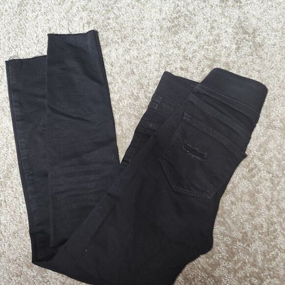 Old Navy Rockstar Super Skinny Jeggings Mid-Rise Distressed Size 0 NWOT - Picture 1 of 4